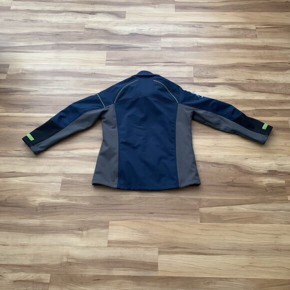 Alaska By Luly Yang Soft Shell Jacket Men’s M Oeko-Tex Horizon Full Zip Blue - Picture 9 of 11